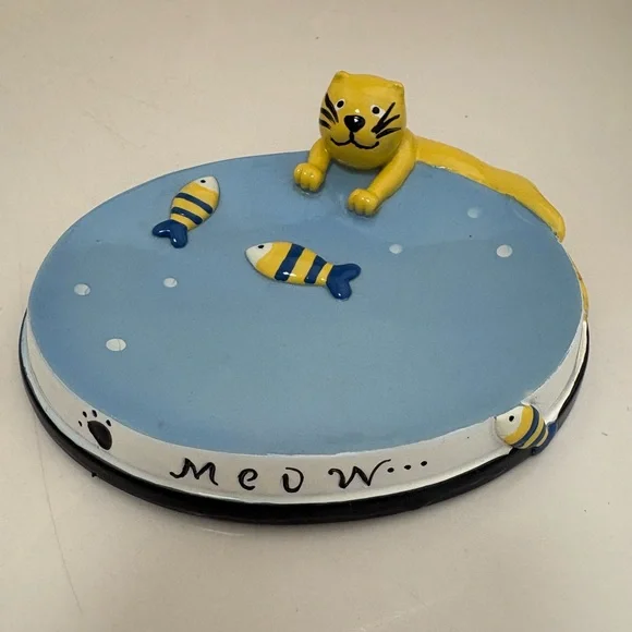 Cat & Fish soap dish - Picture 1 of 1
